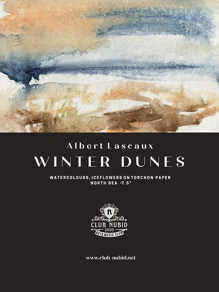 Albert Lascaux &quot;Winter in the Dunes&quot; Watercolours, North Sea -7,5°, 2011 by Albert Lascaux