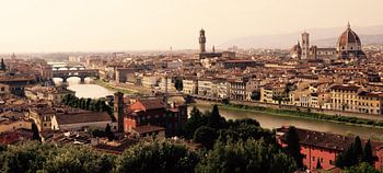 Panorama Florenz, Toskana vom Piazzale Michelangelo.