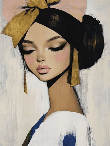 De gouden strik, modern portret