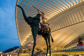 Salvador Dali in Liège Guillemins by Bert Beckers