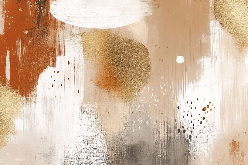 Abstracte warme kleuren en texturen van Imperial Art House