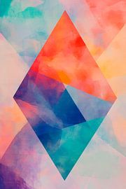 Coloured geometric abstraction by Poster Art Shop