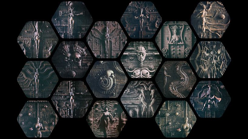 Collage d'art sombre surréaliste par Oliver Kieser