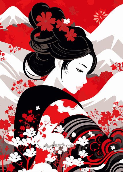 Japanische Malerei Ukiyo von Mason Scott