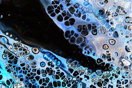 Abstract in blauw