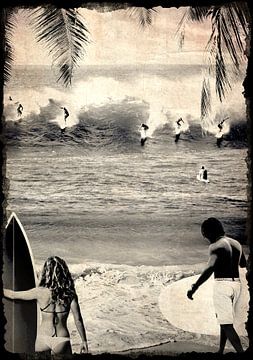 Californië Vintage van Mad Dog Art