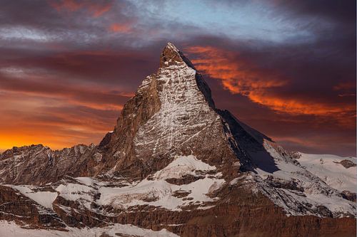 Lever de soleil sur le Cervin