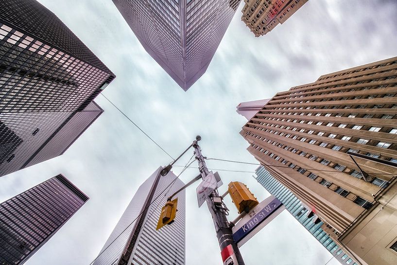 Skyscrapers lookup, Toronto par Photo Wall Decoration