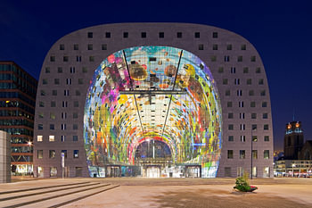 Nachtaufnahme Markthal Rotterdam