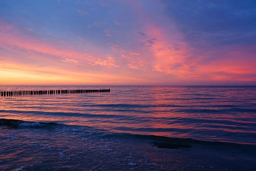 After Sunset at the Baltic Sea by Gisela Scheffbuch