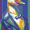 L'homme-canard WPAP POPART sur Rizky Dwi Aprianda