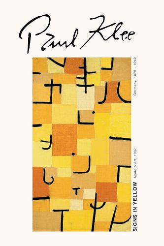 Paul Klee - Signs in yellow