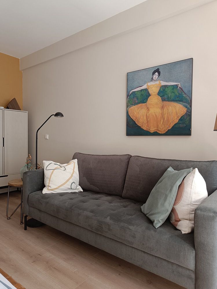 Lady in yellow dress, Max Kurzweil 