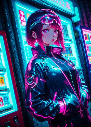 Cyberpunk Style Anime Girl Japan