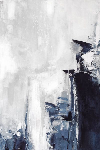 Blau grau abstrakt von Ela Szczepaniak