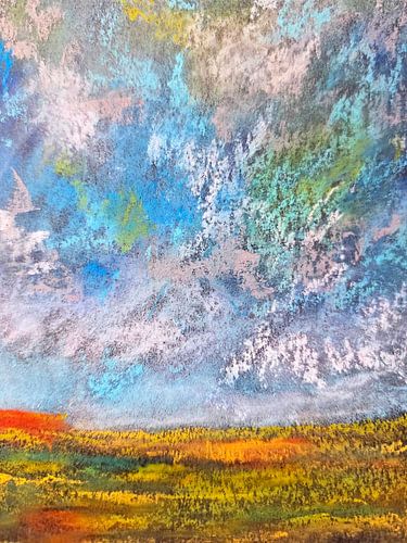 „Breath of Clouds“ – Pastellmalerei von JBJart Justyna Jaszke