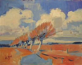 Weiden am Morgen von Nop Briex