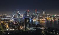 La ligne d'horizon de Rotterdam par MS Fotografie | Marc van der Stelt Aperçu