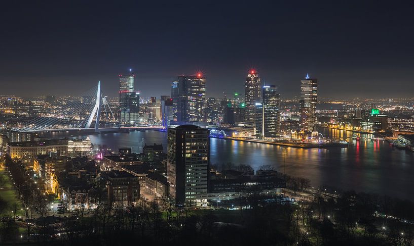 La ligne d'horizon de Rotterdam par MS Fotografie | Marc van der Stelt