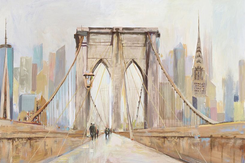 Brooklyn Bridge Walkway., Allison Pearce von PI Creative Art