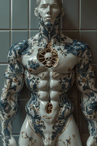 Mannelijke perfectie in steen gegoten