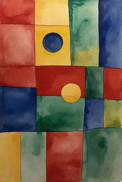 Aquarelle figures abstraites par Art & Soul Creations