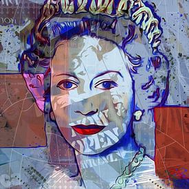 Reine Elizabeth II - affiche pop art sur Joost Hogervorst