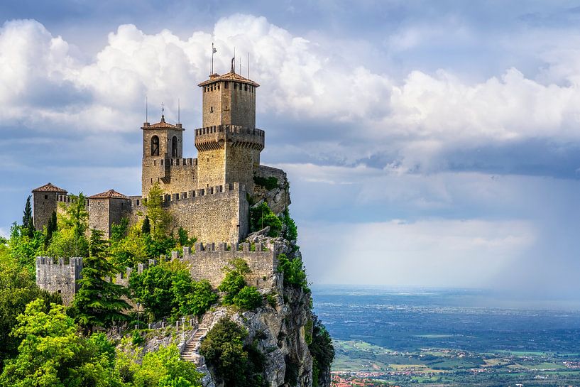 San Marino, Guaita tower on the Titano mount by Stefano Orazzini