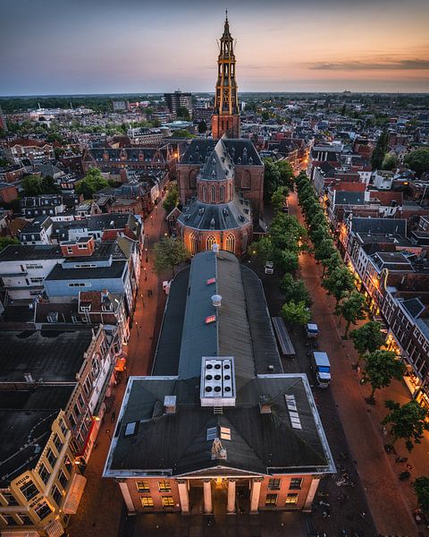 Huis de Beurs, Vismarkt, Korenbeurs, A-kerk, Groningen van Harmen van der Vaart