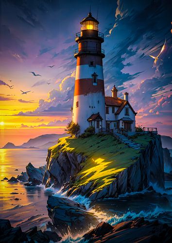 Lighthouse on The Cilff Edge