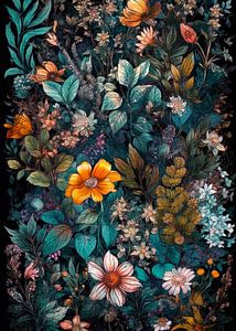 Blumen und Blätter Natur Kunst #Wiese