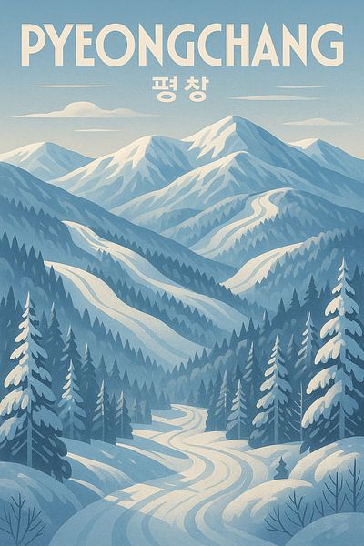 Winterliche Gelassenheit in Pyeongchang - Schneebedeckte Gipfel &amp; Alpine Waldpfade von Travel Shop