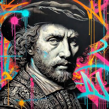 Der Altmeister der Straßenkunst - Als Rembrandt die Spraydose entdeckt von Roy Schenk