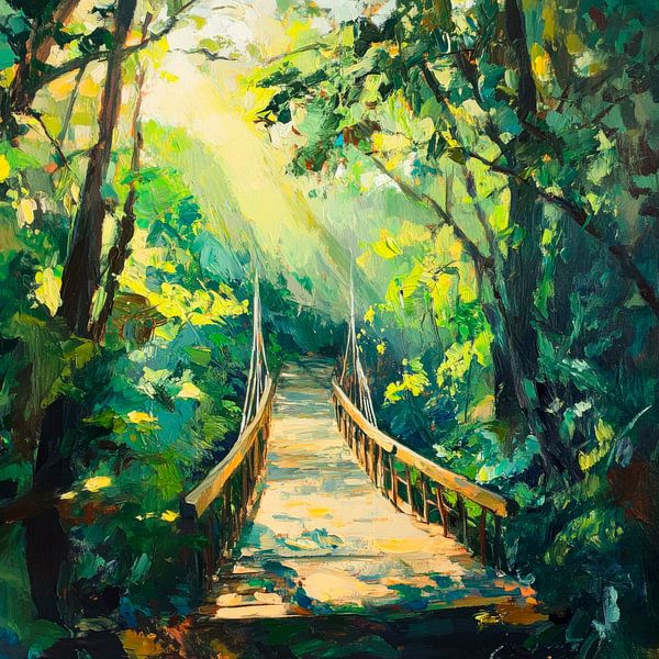 Forest path in the light by Poster Art Shop