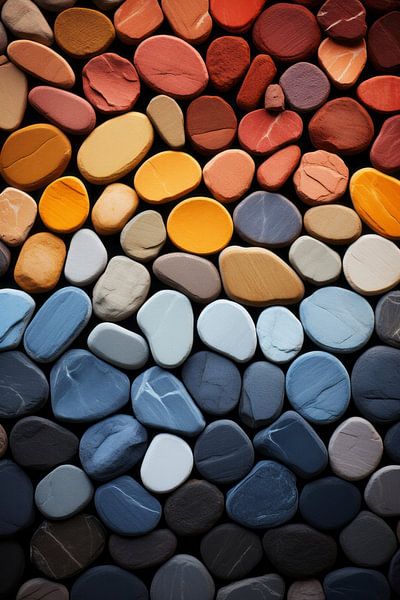 Trésors étincelants de la Terre : les galets colorés par ByNoukk