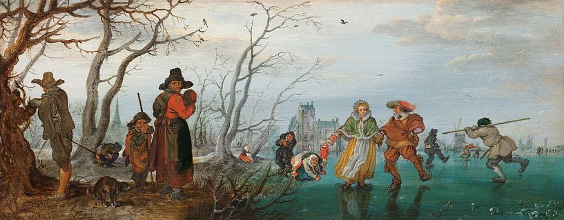 Winter, Adriaen Pietersz. van de Venne von Meisterhafte Meister