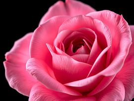 Delicate elegance - close-up of a pink rose by ButterflyPix