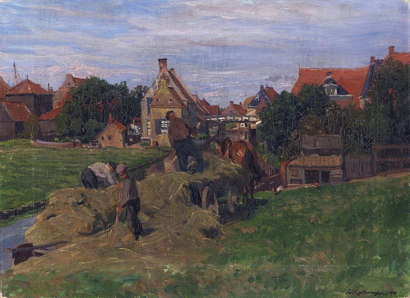 FRIEDRICH KALLMORGEN, Heuernte (Holland), 1910 von Atelier Liesjes