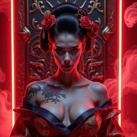 AKARYA - Die japanische Geisha im roten Licht von INFERAURUM