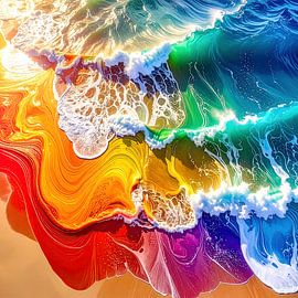 Pride Ocean – Colours of Freedom by AidasignArt