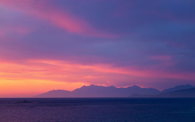 Schöner Sonnenuntergang in Südalbanien von Adelheid Smitt