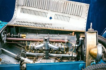 Moteur de voiture de course classique Bugatti Type 35