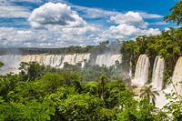 Iguazu waterfalls in full glory