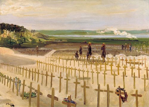 John Lavery~De begraafplaats, Etaples, 199