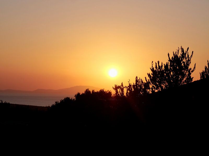 Zonsondergang op het eiland Pag von Judith van Wijk