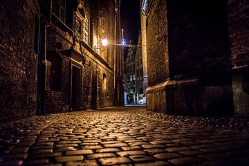 Gasse in Danzig am Abend von Ellis Peeters