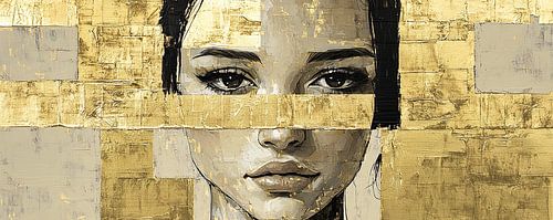 Vrouwengezicht | Gilded Gaze