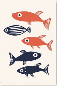 Verspielte Grafik Fisch