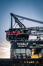 Kraanschip Heerema - Thialf in Haven van Rotterdam van Daan Duvillier | Dsquared Photography thumbnail