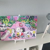 Photo de nos clients: Toile POP ART | Peanuts Road | Tableau | Art Streetart | Contemporain par Julie_Moon_POP_ART, sur toile
